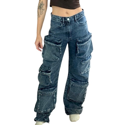 Zara acid wash multi pocket - acid,