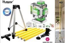 lot Niveau Laser Huepar Pro ZK04CG 4x360 + Canne Telescopique LP36