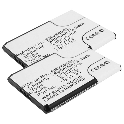Batterie pour sony ericsson - 2x,