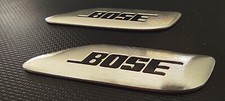 logo aluminium BOSE ovale autocollant  X 2