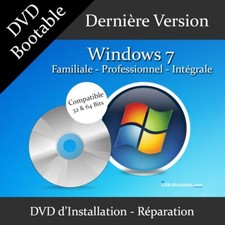 DVD Bootable Windows 7 de Dépannage + Guide d'utilisation