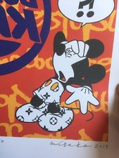 MISAKO Street Œuvre Sur Papier D’Art signée Numérotée 2019 Mickey Mouse