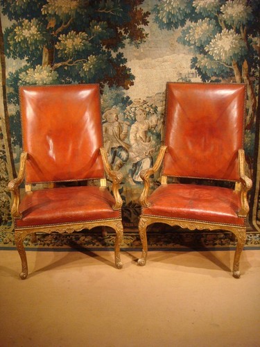 Paire fauteuils régence - paire, de
