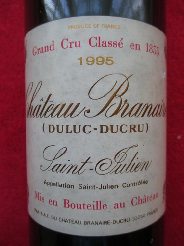 Château branaire 1995 empty - château,