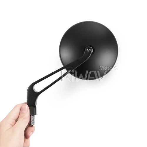 Miroirs eclipse rond noir tige - miroirs,