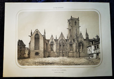 Gravure ancienne Eglise de