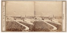 Autriche Tyrol Inssbrug vom Berg Isel Christian Konig Photo stereo circa 1860