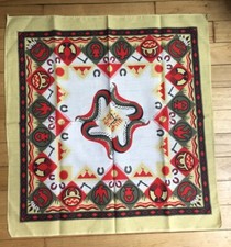 Bandana Jaune Wamcraft Vintage Aztec RN14193 USA 