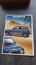 CATALOGUE/BROCHURE RENAULT 4 - R4 TL - R4 GTL
