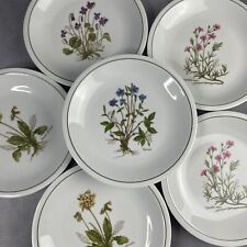 Service 6 petites assiettes à dessert porcelaine TRADITION CNP France Diam.~18cm