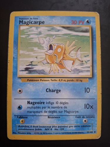 Carte pokemon magicarpe 102 - pokemon,