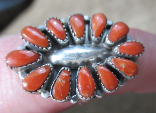 Bague vintage navajo - en, argent