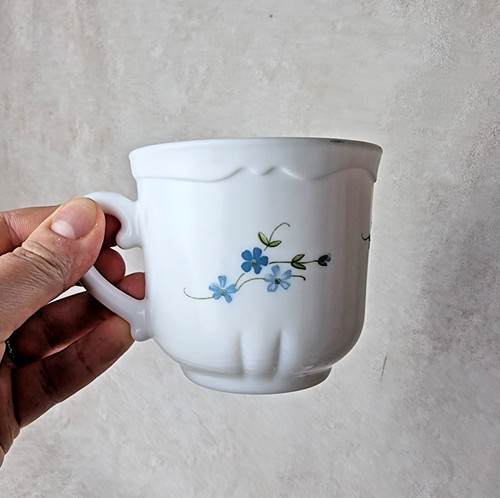 Tasse thé arcopal myosotis - tasse,