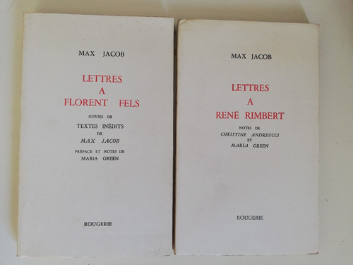 Max jacob lettres - lettres, florent