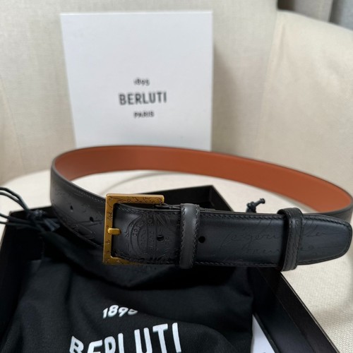 Berluti men 5cm belt - men's, 3.5cm