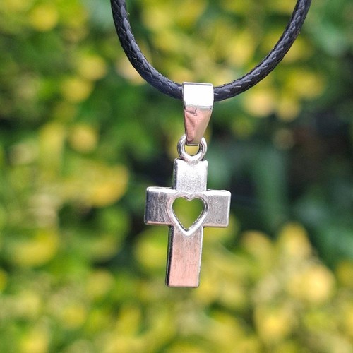 Collier croix catholique - catholique, coeur