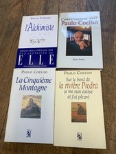 lot  livres Paulo Coelho l'Alchimiste La cinquième montagne Conversations avec