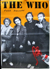 WHO (the) - Affiche Originale "Face Dances" en  bon état  Année 1981  68,5x98cm