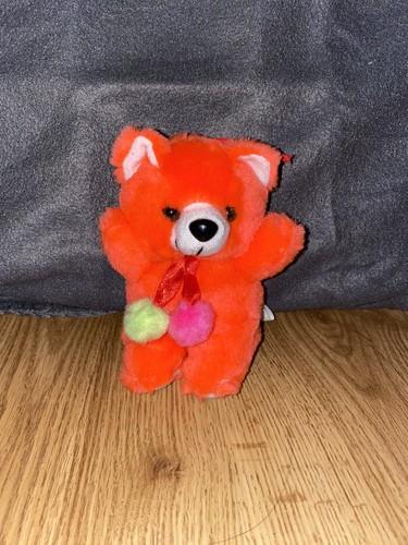 Peluche ours pompon - , vintage