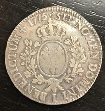 LOUIS XVI ECU AUX BRANCHES D'OLIVIER 1775 I LIMOGES