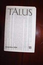 ✒ revue TALUS Tristan Bastit