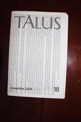 Revue talus tristan - ✒,
