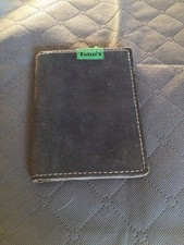 portefeuille vintage TANN'S cuir et daim bleu fonce . ( LI/)