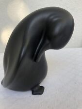 BELLE SCULPTURE Pingouin CERAMIQUE VINTAGE  NOIR SATINÉ DLG ANDRE BAUD VALLAURIS