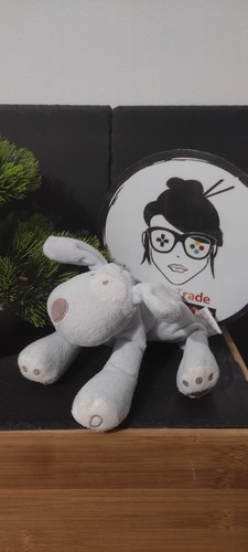 Doudou peluche chien bleu - doudou,