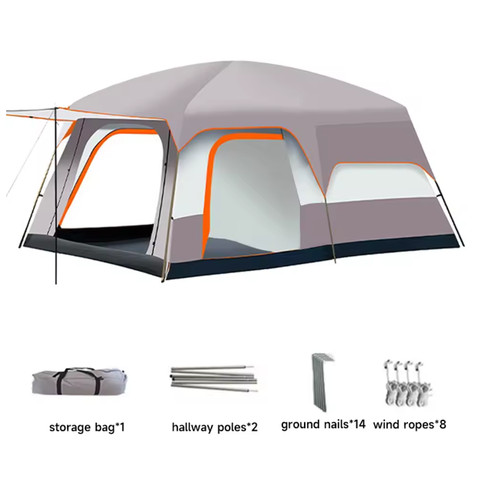 Person family camping - family,