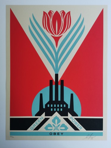 Shepard fairey green - –,