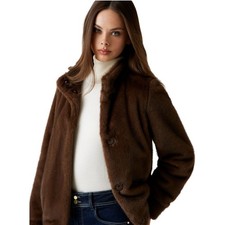 Guess Veste Marron En Fourrure Synthétique Pour Femme LUNA W5BL64 W3920 F18S