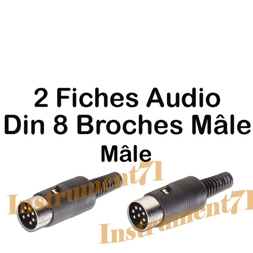 Fiches din broches male - din, 8