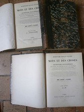 DICTIONNAIRE FRANCAIS ILLUSTRE DES MOTS ET DES CHOSES - LARIVE ET FLEURY 1888/89