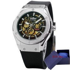 Montre Automatique Homme T-WINNER 314 – Style Unique - Couleur Noir & Argenté