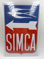 Plaque Vintage Simca 20 X 30