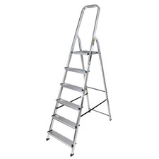 Échelle Pliable En Aluminium 6 Niveaux Avec Plateforme Échelle Escabeau