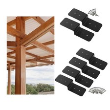 Support de pergola avec plaque