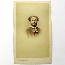 CDV photo carte de visite Ferdinand Alger c1865 homme à identifier lavallière
