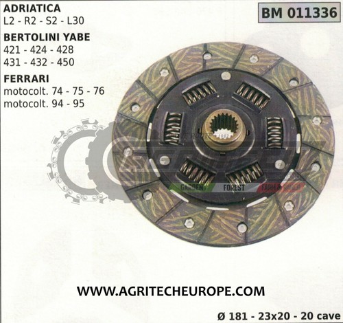 Disque embrayage motoculteur - disque, d'embrayage