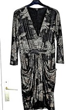 ORNA FARHO /  Just Orna  Robe de soirée noir marron et bronze  T.36 Etat Neuf