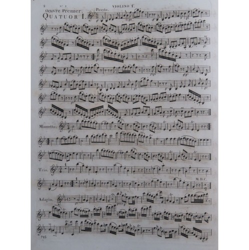 Haydn joseph six quatuors - six, 1