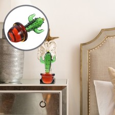  Verre Cactus Figurine Arts