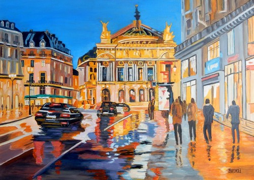 Huile sur toile paris - sur,