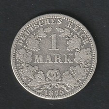 1 Mark Argent, ALLEMAGNE 1875