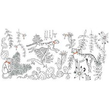 Kit de broderie Freestyle Le Bonheur des Dames "Animaux de la jungle", image imp