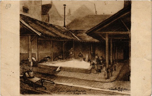 Cpa lavoirs petau - lavoirs,