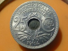 25 CENTIMES - LINDAUER - 1914 - RARE QUALITE SPL !