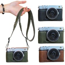 Half Case For Fujifilm X-E5 Leather Insert XE5 Camera Cover Kontice Handmade''