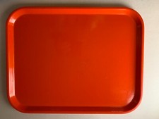 PLATEAU RESINE FIBRE - VINTAGE ORANGE - MADE IN FRANCE